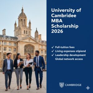 MBA Scholarship at the University of Cambridge 2026