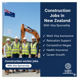 Construction Worker jobs in New Zealand with Visa sponsorship