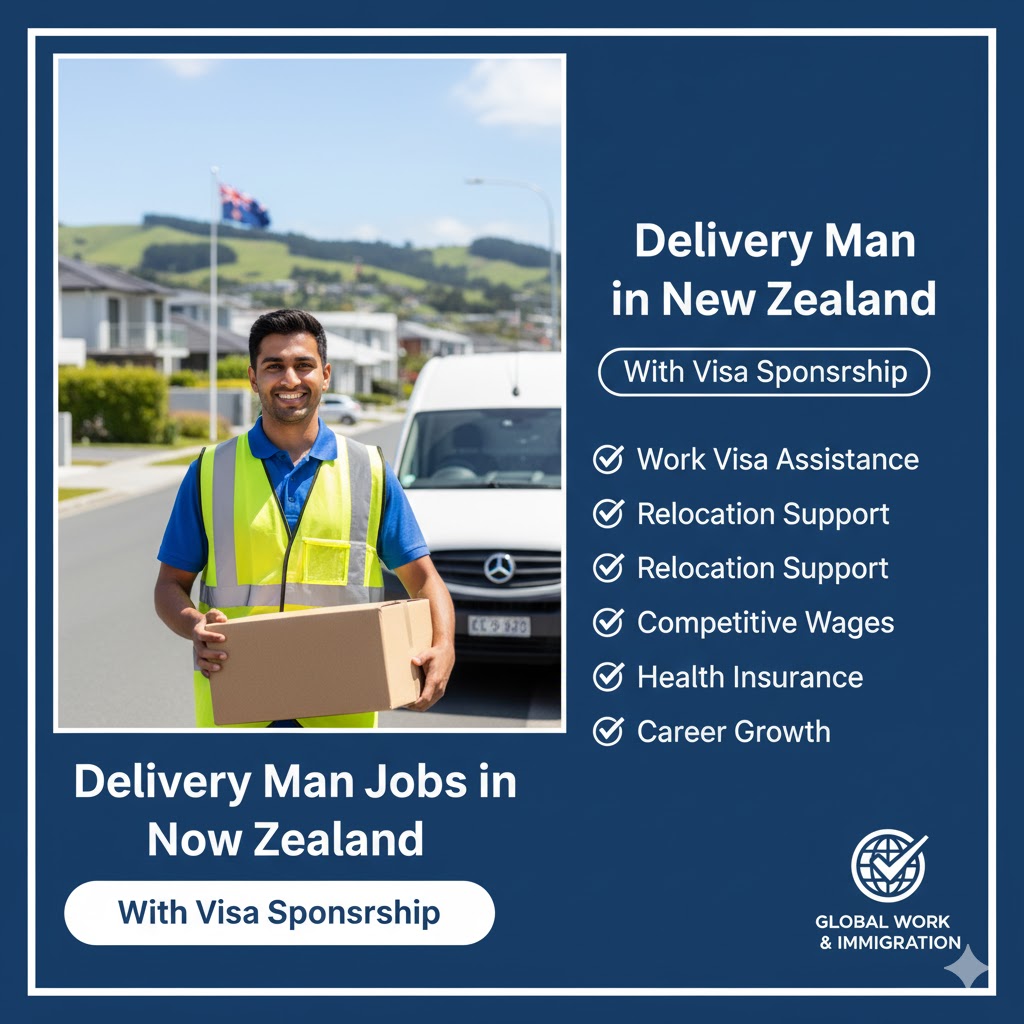 Delivery Man Jobs in New Zealand with Visa sponsorship
