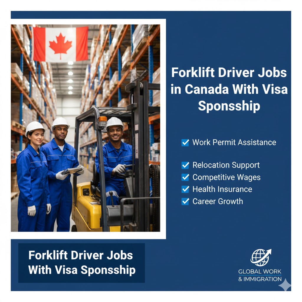 Fork Lift Driver Jobs in Canada with Visa sponsorship