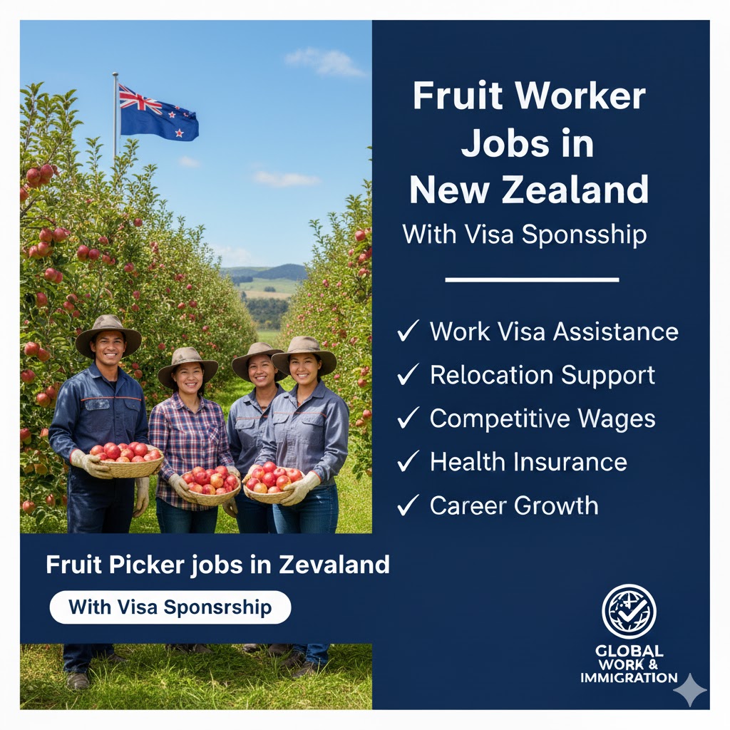 Fruit Picker jobs in New Zealand with Visa sponsorship