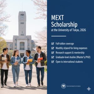 MEXT Scholarship at the University of Tokyo 2026: A Complete Guide