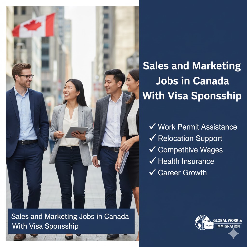 Sales and Marketing Jobs in Canada with Visa sponsorship