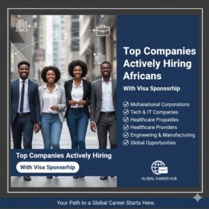 Top Companies Actively Hiring Africans with Visa Sponsorship