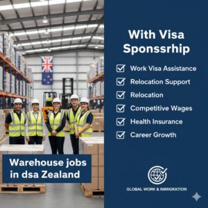 Warehouse jobs in New Zealand with Visa sponsorship