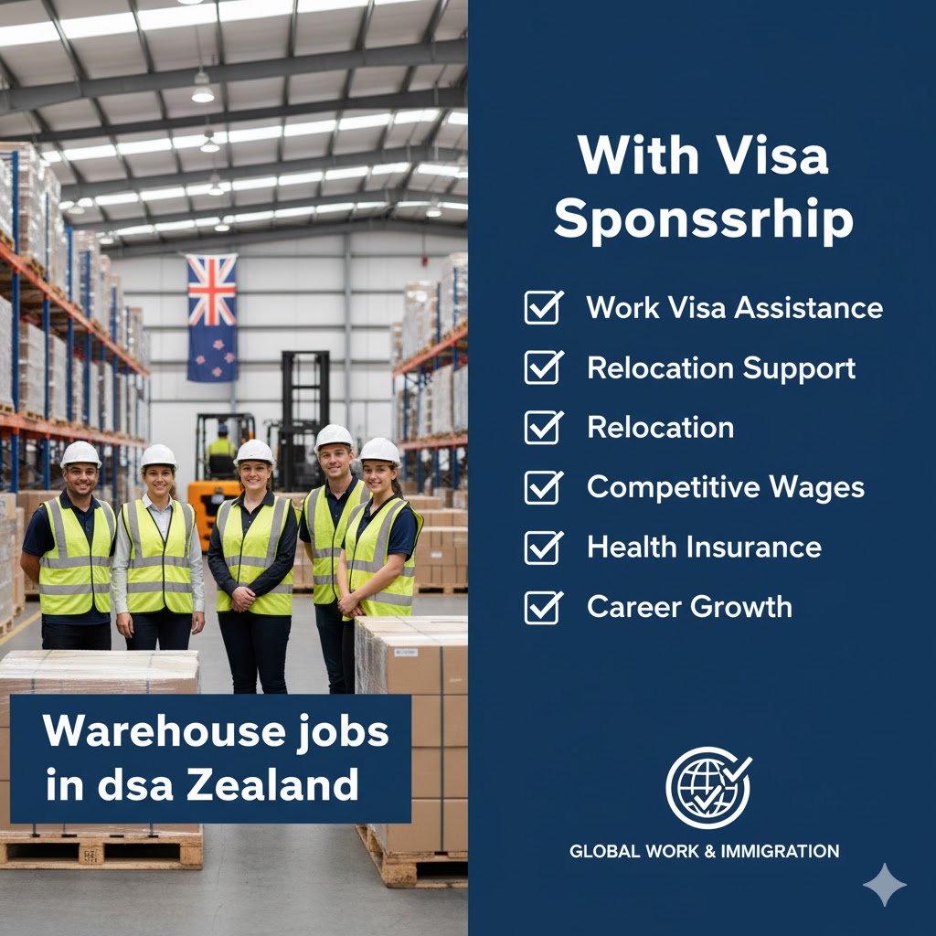 Warehouse jobs in New Zealand with Visa sponsorship
